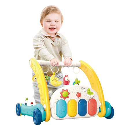 GYM BABY-WALKER PIANO RABBIT 2 IN 1