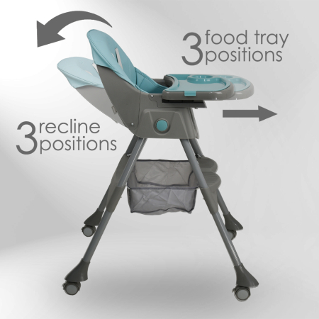 HIGH CHAIR COMFY 2 IN 1 PETROL