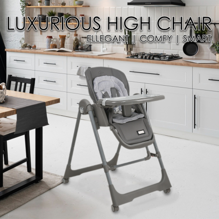 HIGH CHAIR-SWING NUOVO 2 IN 1 GREY