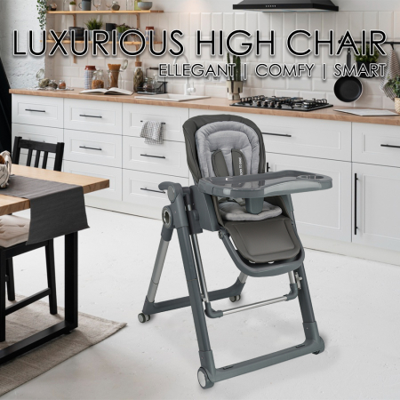 HIGH CHAIR-SWING YUM-YUM 2 IN 1 GREY