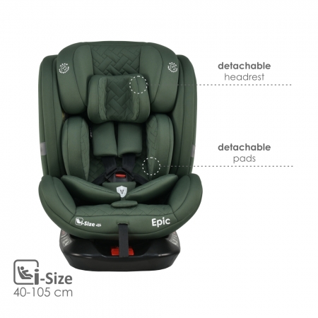 CAR SEAT EPIC ISOFIX I-SIZE 360° FOREST GREEN