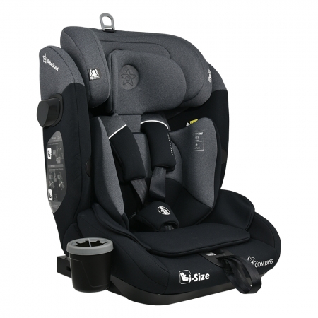CAR SEAT COMPASS ISOFIX I-SIZE  76-150cm STEEL GREY