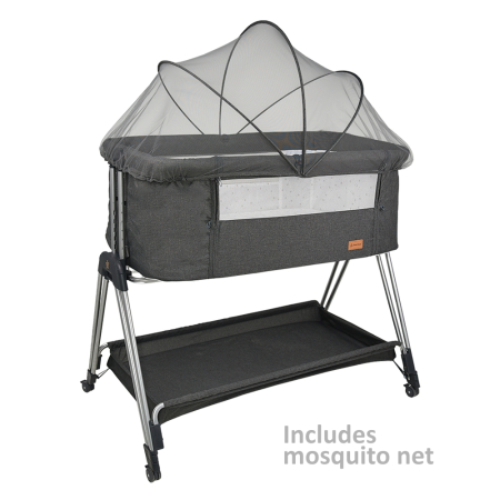 BABY COT PEARL GRAPHITE
