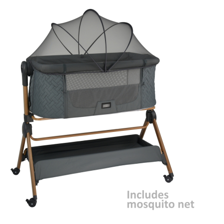BABY COT SERENITY 2 IN 1 SMOKED GREY