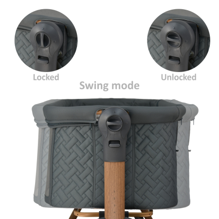 BABY COT STYLE SMOKED GREY