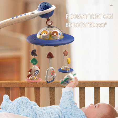 MUSICAL MOBILE PROJECTOR SPACESHIP