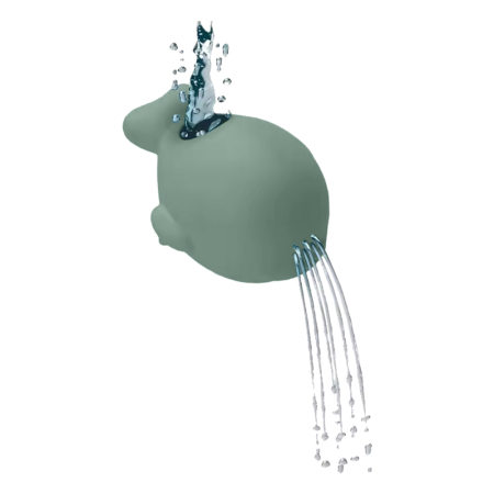 BATH FOLDING WITH THERMOMETER WHALE OLIVE