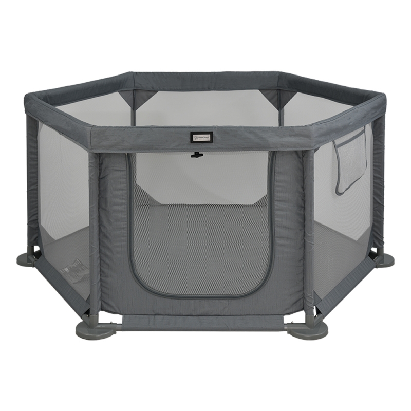PLAY YARD HEXAGON COOL GREY