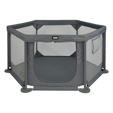 PLAY YARD HEXAGON COOL GREY