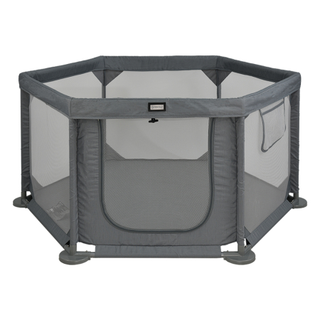PLAY YARD HEXAGON COOL GREY