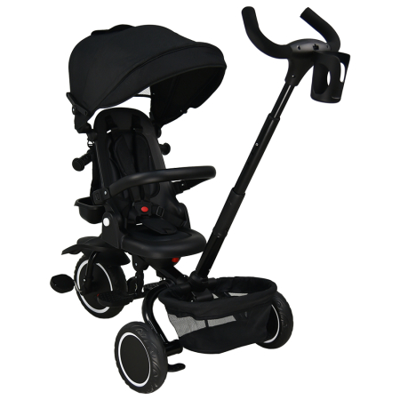 BABY TRICYCLE 360° RACER IN 1 BLACK