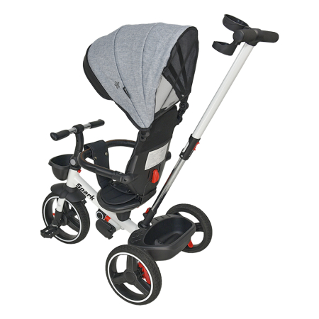 BABY TRICYCLE 360° SPARK GREY