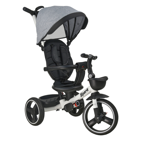 BABY TRICYCLE 360° SPARK GREY