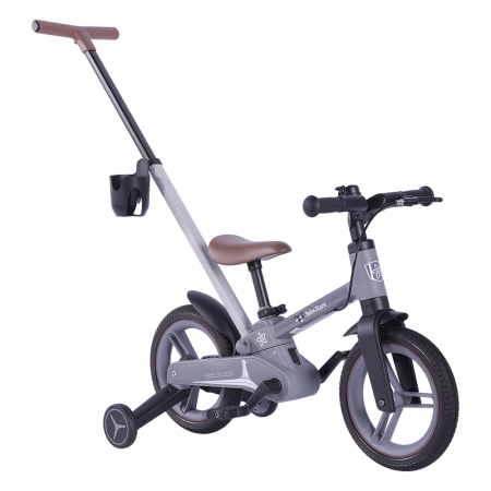 BICYCLE SPEEDY WITH TRAINING WHEELS GREY
