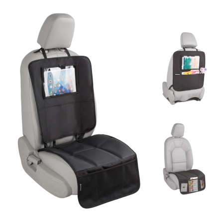 CAR SEAT PROTECTOR KICK MAT-WITH IPAD CASE 3IN1