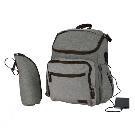 MAMA BAG BACKPACK CHANGING WITH USB PURE